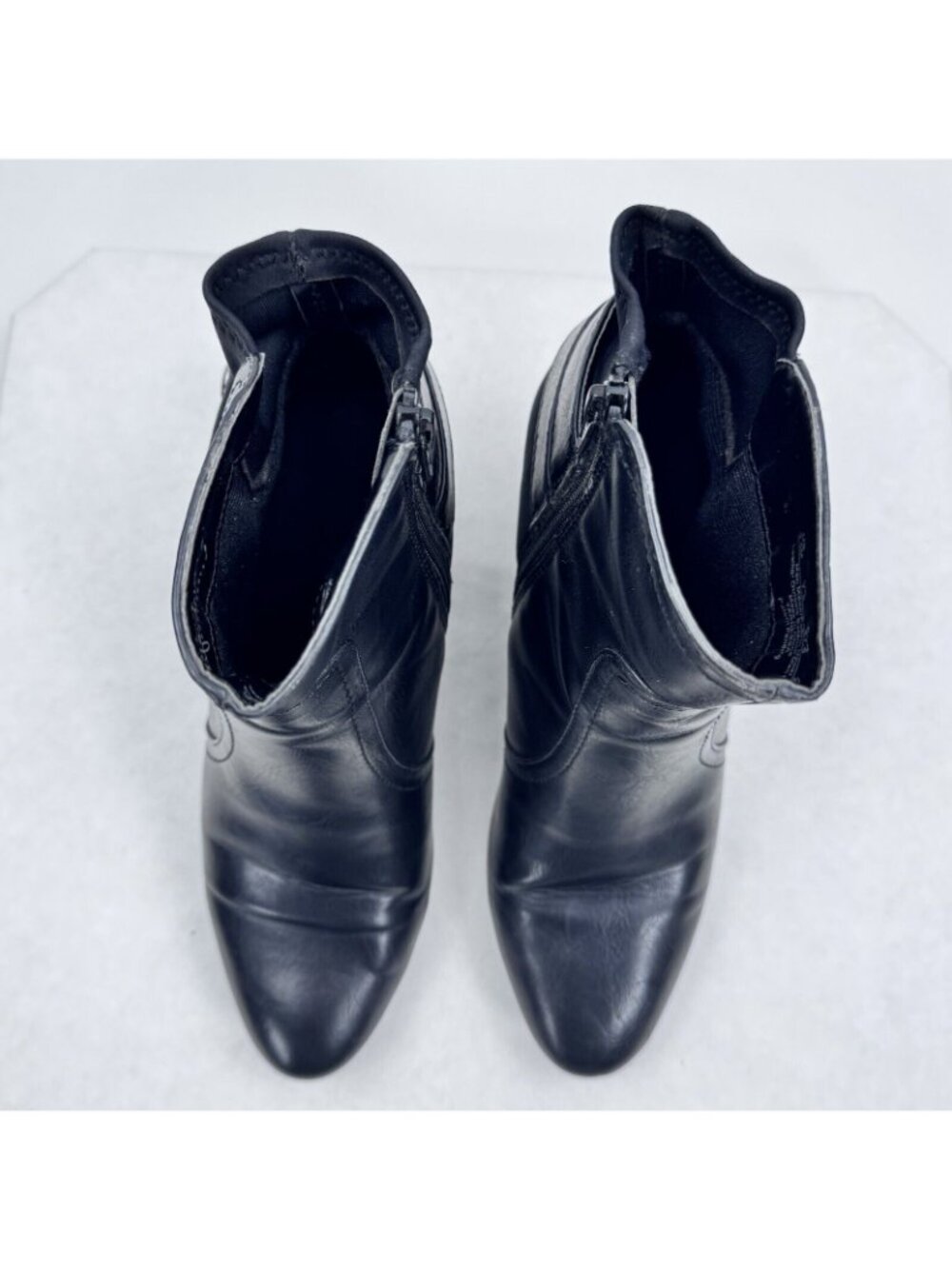 Life Stride Yarnessa Boots Womens Size 9.5M Black Leather Upper Side Zipper - Picture 7 of 12